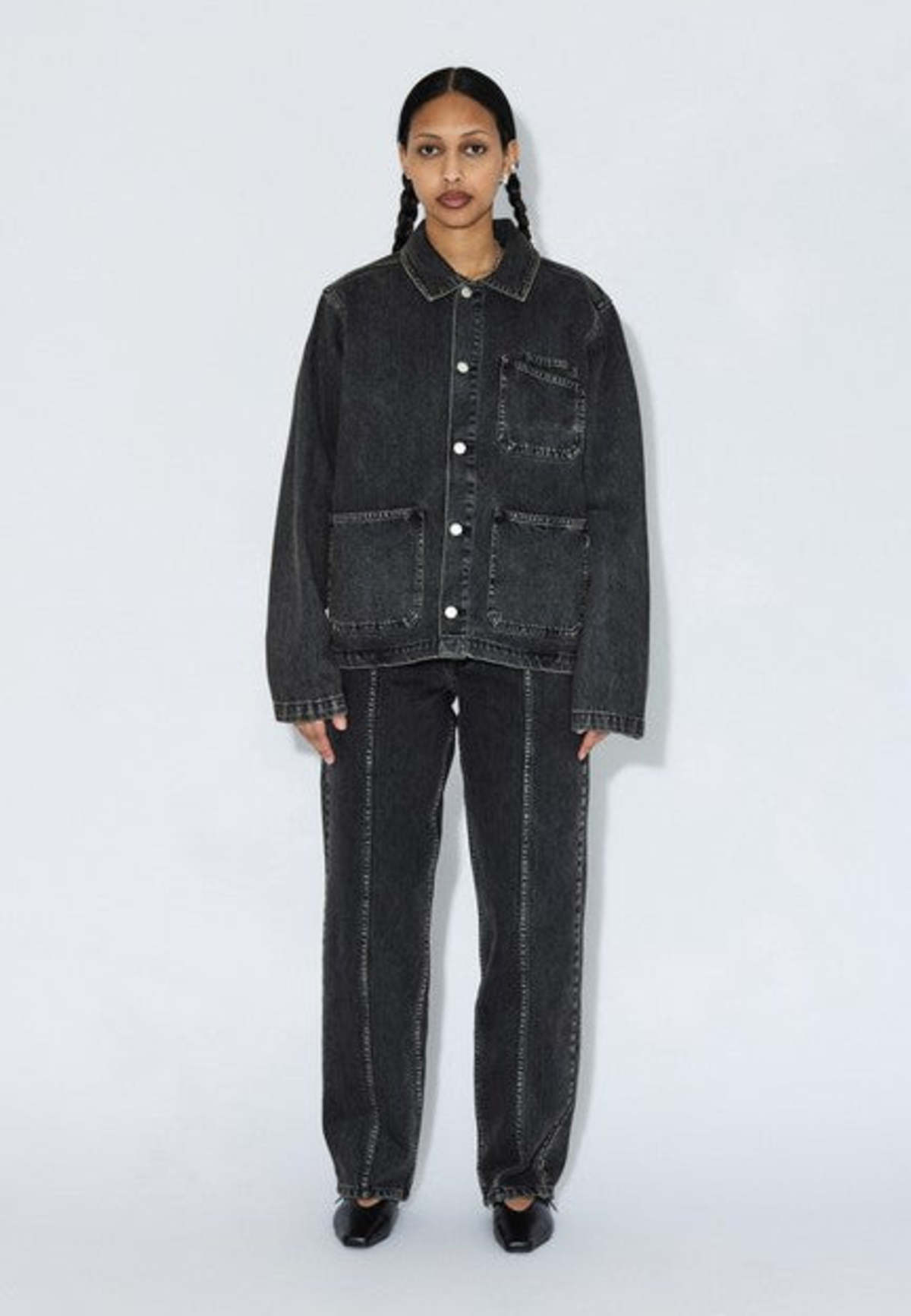 Dr. Denim Evon Worker Vest - Aged Black - Image 2 of 4