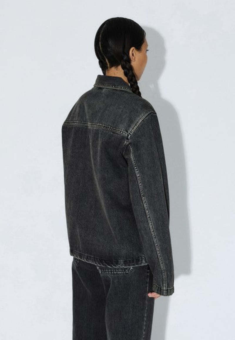 Dr. Denim Evon Worker Vest - Aged Black