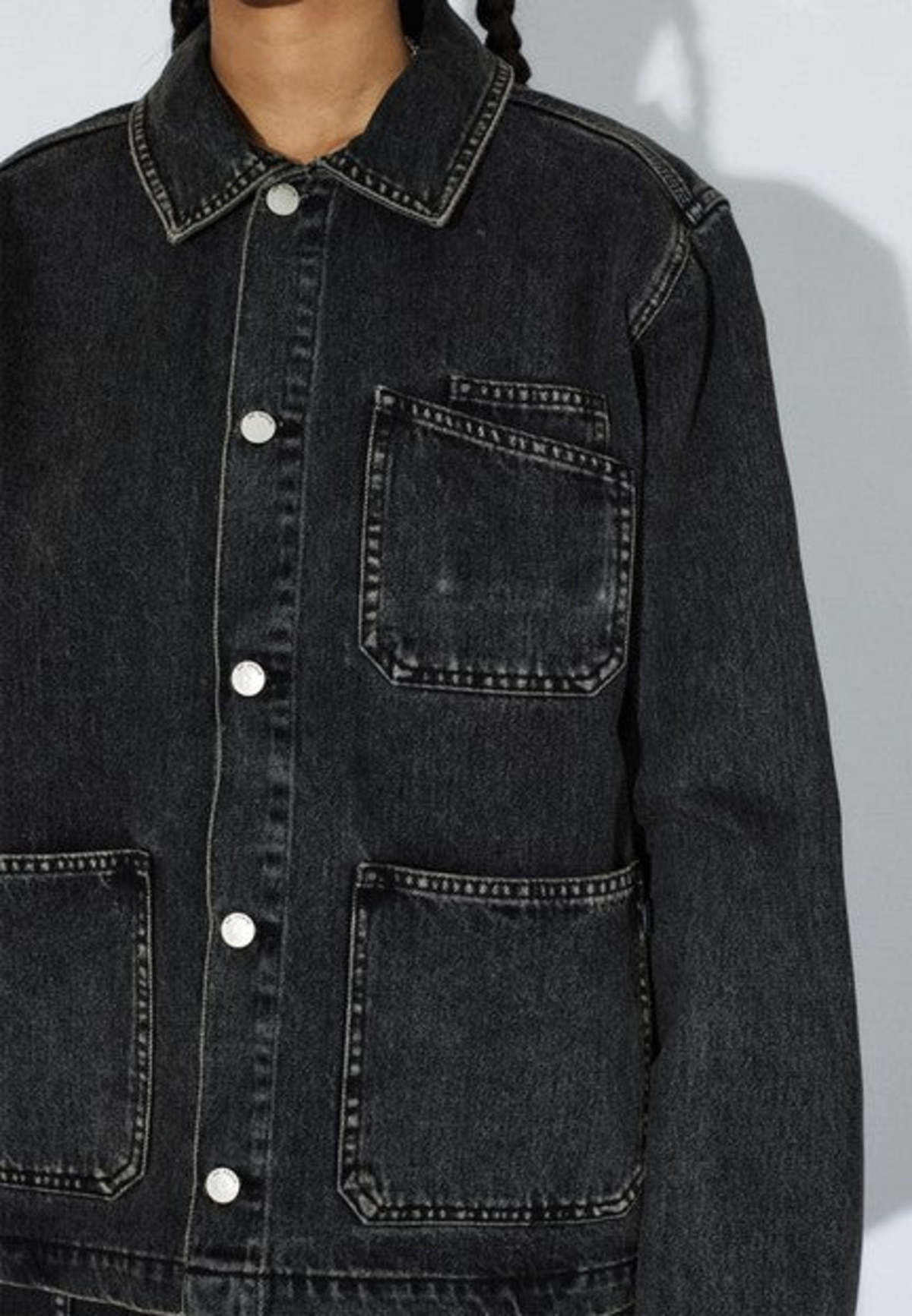 Dr. Denim Evon Worker Vest - Aged Black - Image 4 of 4