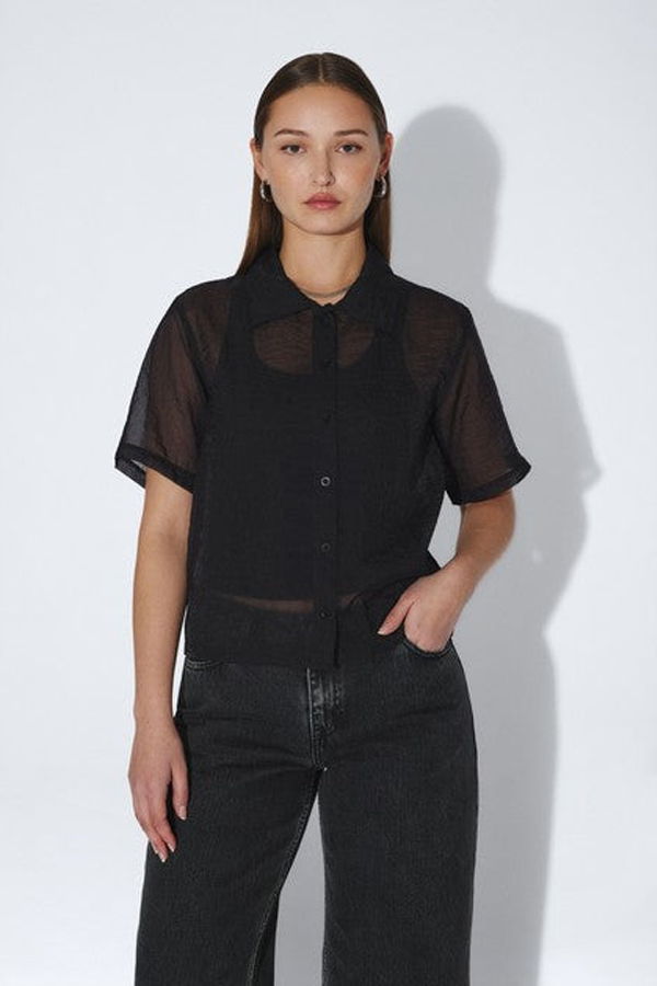 dr.denim Hollow Shirt - Black