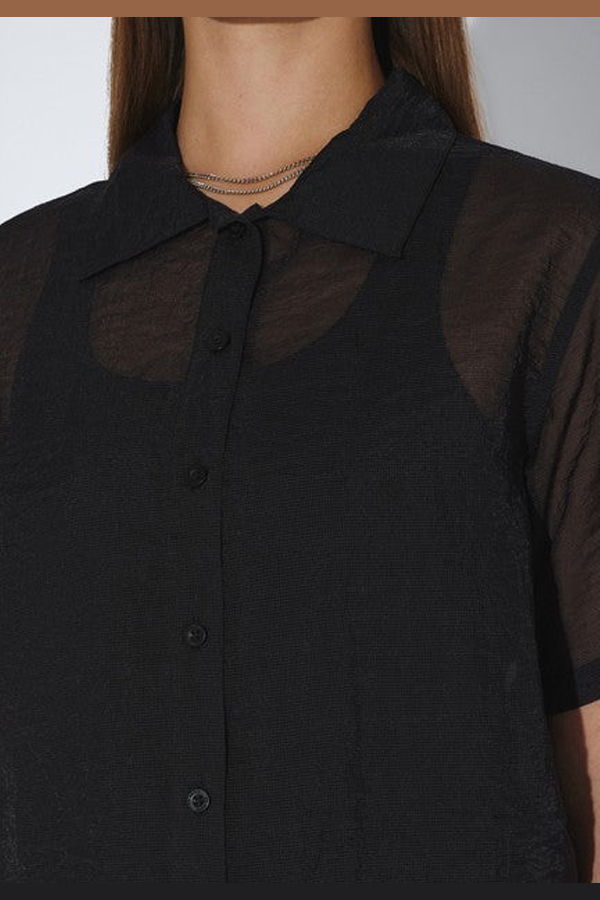 dr.denim Hollow Shirt - Black