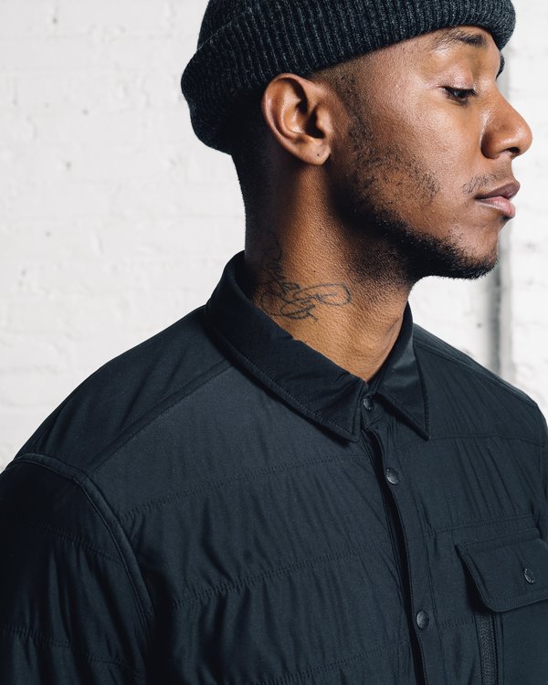 Snow Peak Flexible Insulated Shirt - Black | Garmentory