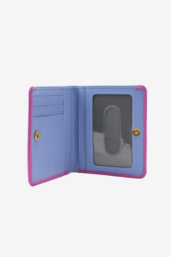 Tusk ASCOT SNAP EVENING WALLET - Lime/Orange/Espresso/Lavender