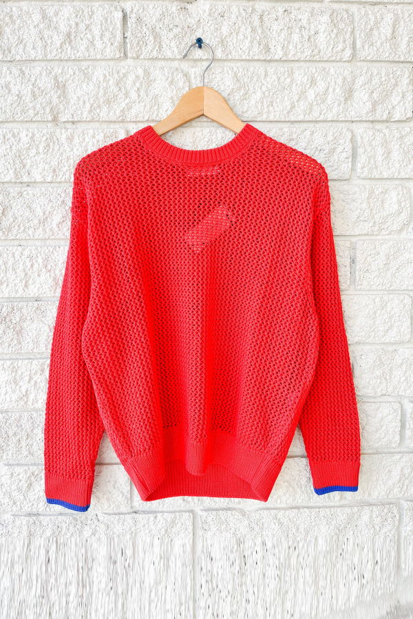 Clare V. Corinne Pullover - Poppy