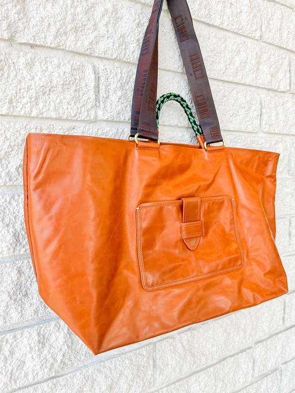 Clare V. Grande Bateau Tote - Camel