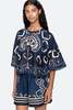 Sea NY Blaise Print Top - Navy - Thumbnail 7