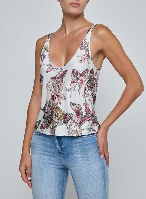 L'agence Eddie Small Butterfly Jungle Tank L'agence Eddie Small Butterfly Jungle Tank