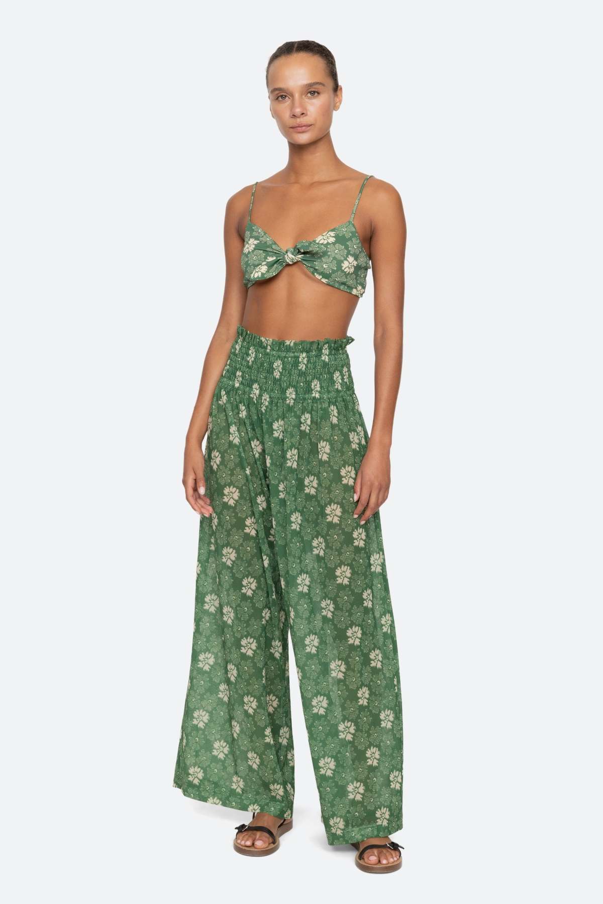 Sea NY Gloria Pants - Green - Image 1 of 8