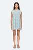 Sea NY Kirsten Print Flared Mini Dress - Sky - Thumbnail 3