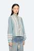 Sea NY Kirsten Print Long Sleeve Top - Sky - Thumbnail 5