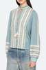 Sea NY Kirsten Print Long Sleeve Top - Sky - Thumbnail 10