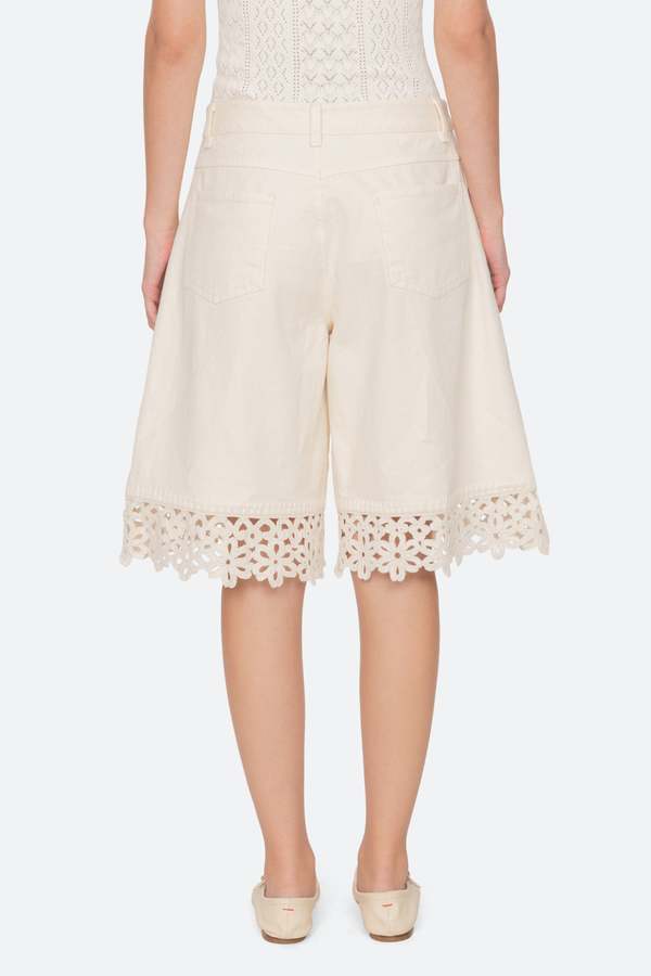 Sea NY Stasia Denim Jean Capris - Cream