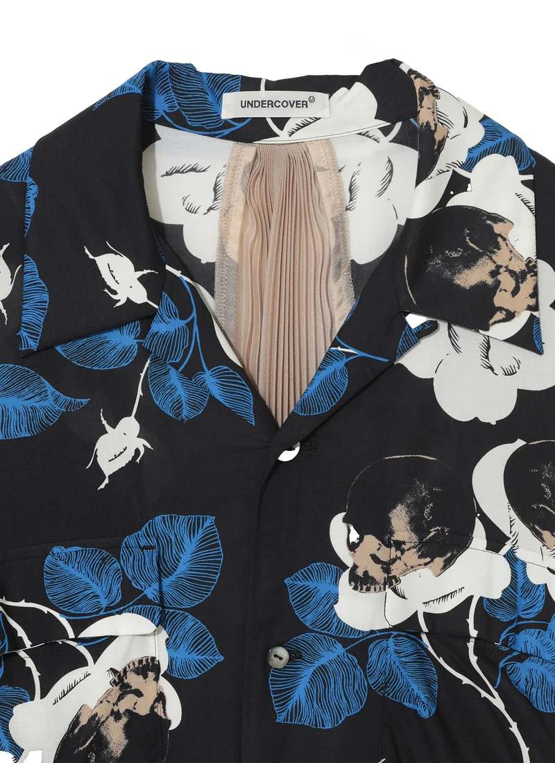 Undercover Rayon All-Over Print Shirt