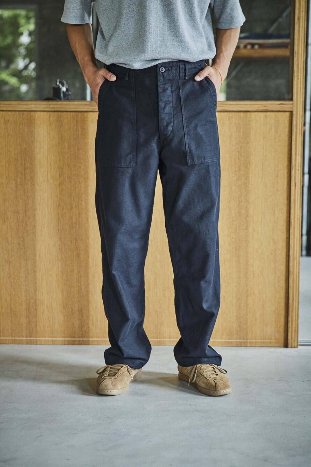 Orslow US Army Fatigue Pants Regular Fit - Black - Image 7 of 10