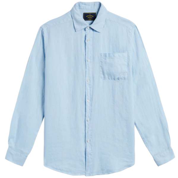 Portuguese Flannel Linen Sky Long Sleeve Shirt
