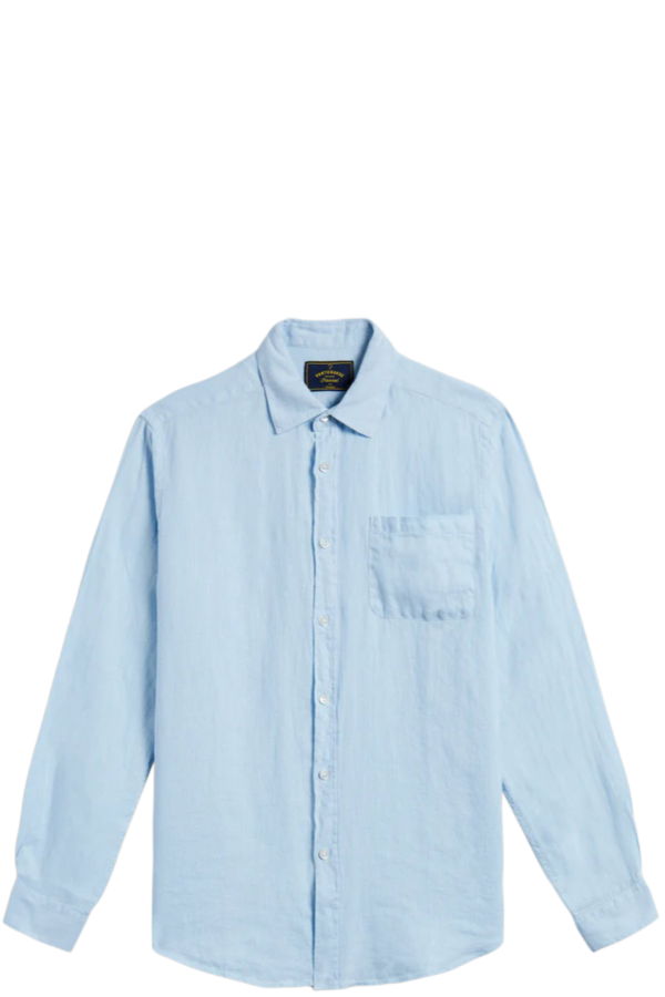 Portuguese Flannel Linen Sky Long Sleeve Shirt