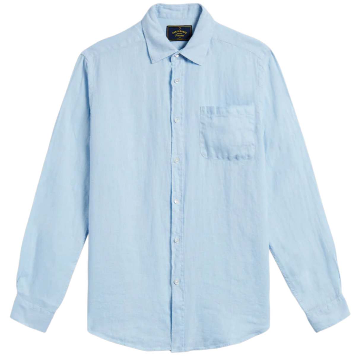 Portuguese Flannel Linen Sky Long Sleeve Shirt - Image 1 of 5
