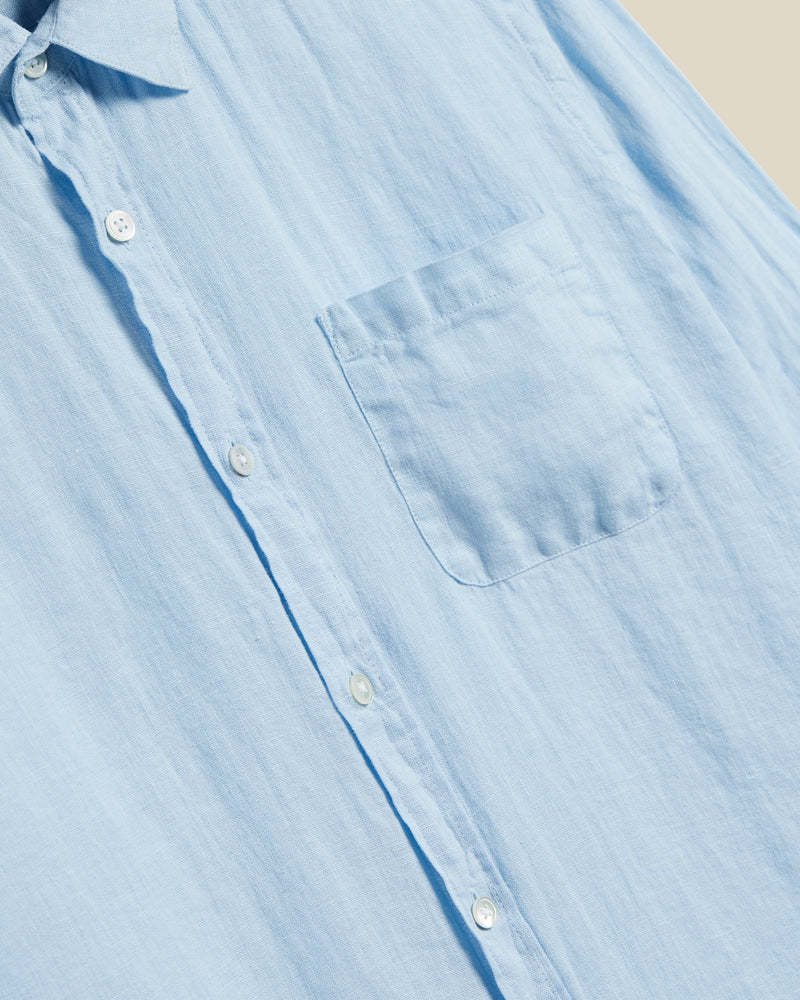 Portuguese Flannel Linen Sky Long Sleeve Shirt