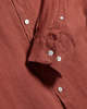 Portuguese Flannel Linen Terracotta Long Sleeve Shirt - Thumbnail 4