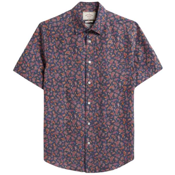 Portuguese Flannel Paisley Silk Linen Shirt