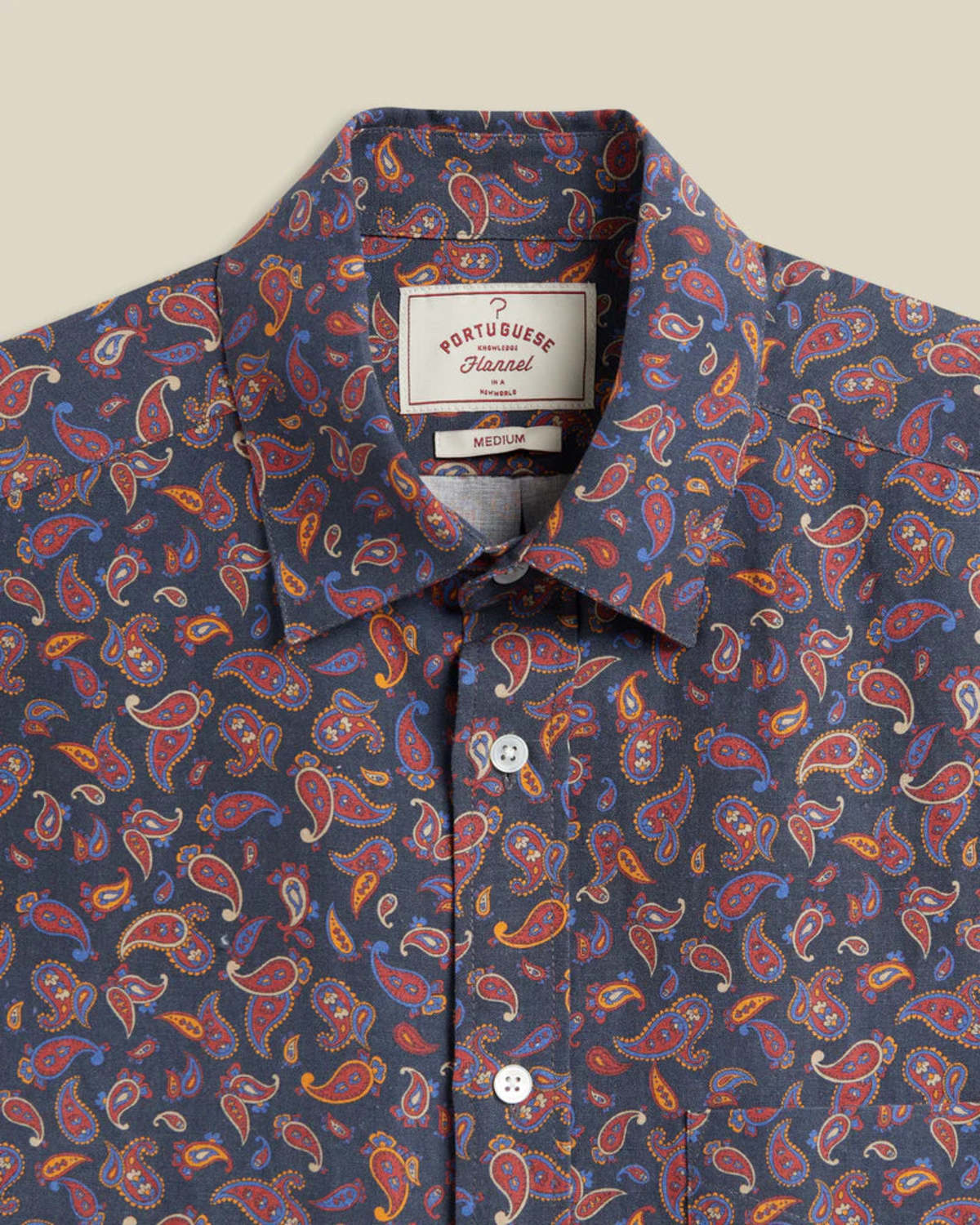 Portuguese Flannel Paisley Silk Linen Shirt - Image 2 of 4