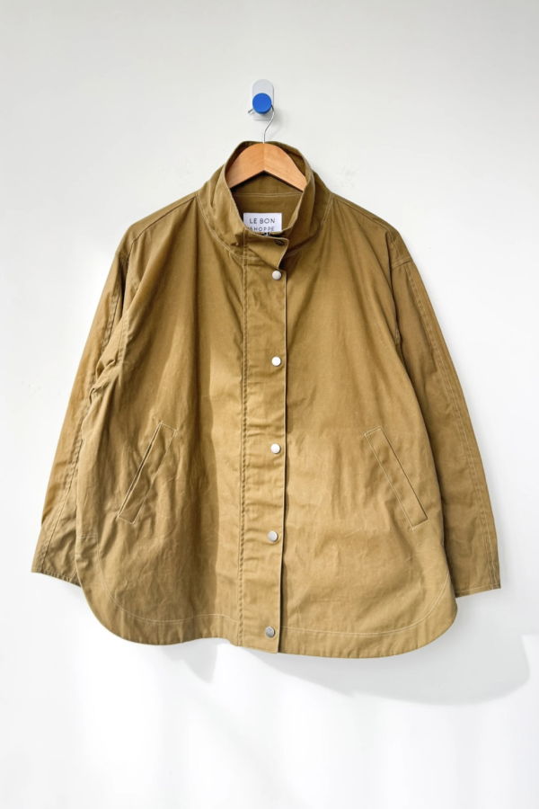 Le Bon Shoppe Blair Waxed Cotton Jacket - Khaki