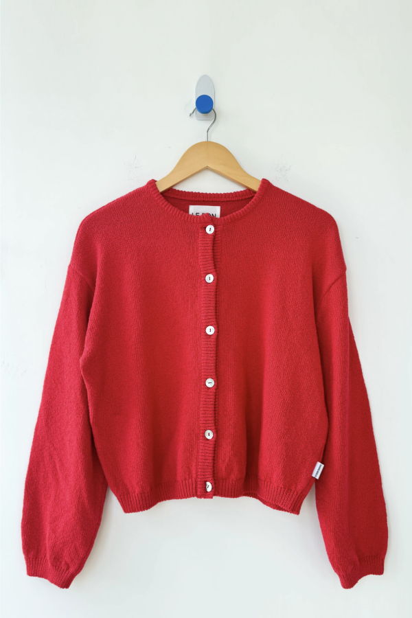Le Bon Shoppe Cotton Leila Cardigan - Chili
