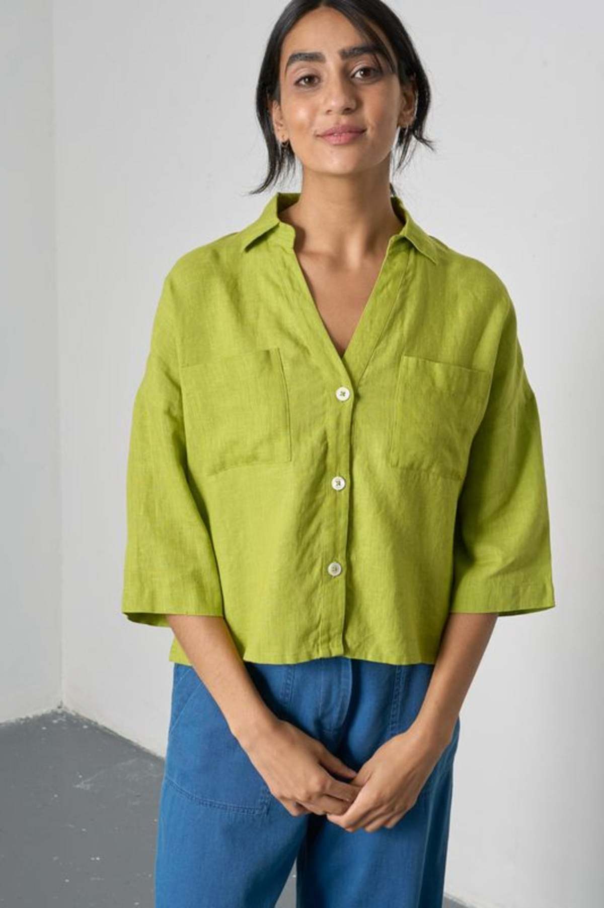 Bibico Ava Oversized Blouse - Citronelle - Image 2 of 3