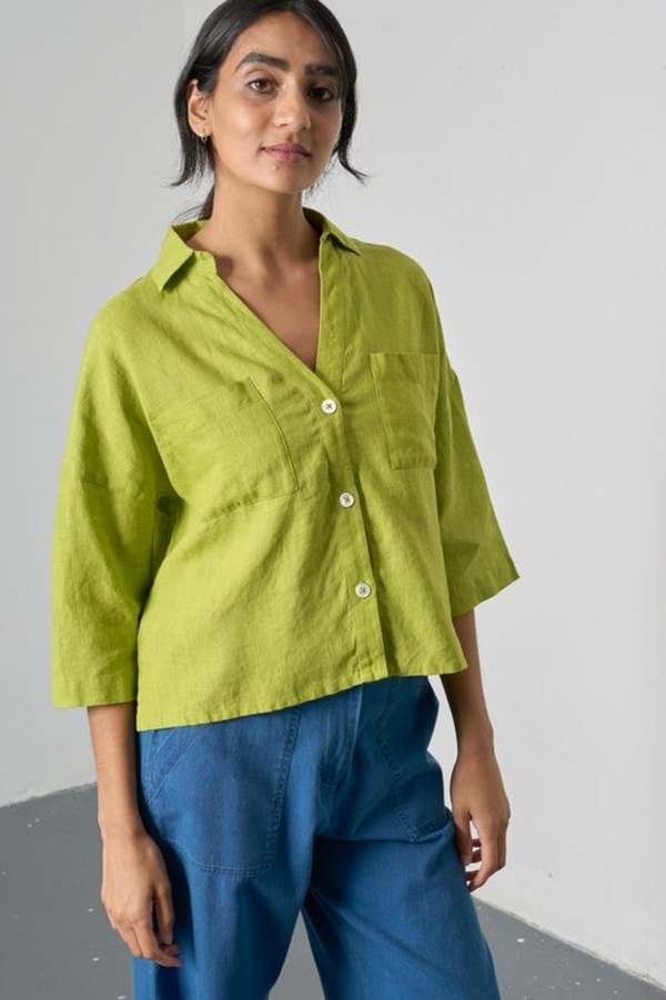 Bibico Ava Oversized Blouse - Citronelle