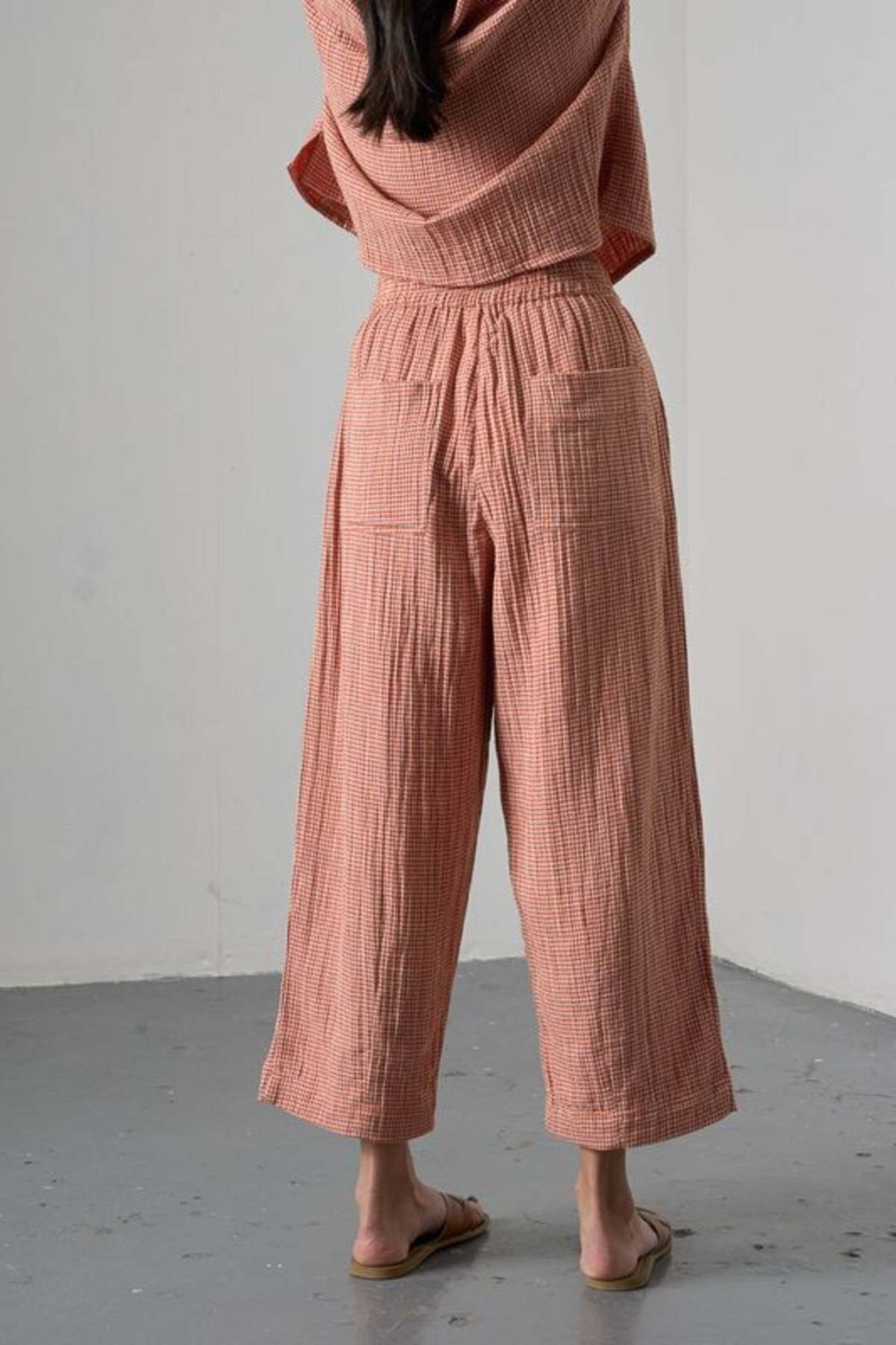 Bibico Clara Taper Trousers Little Check - Image 6 of 6