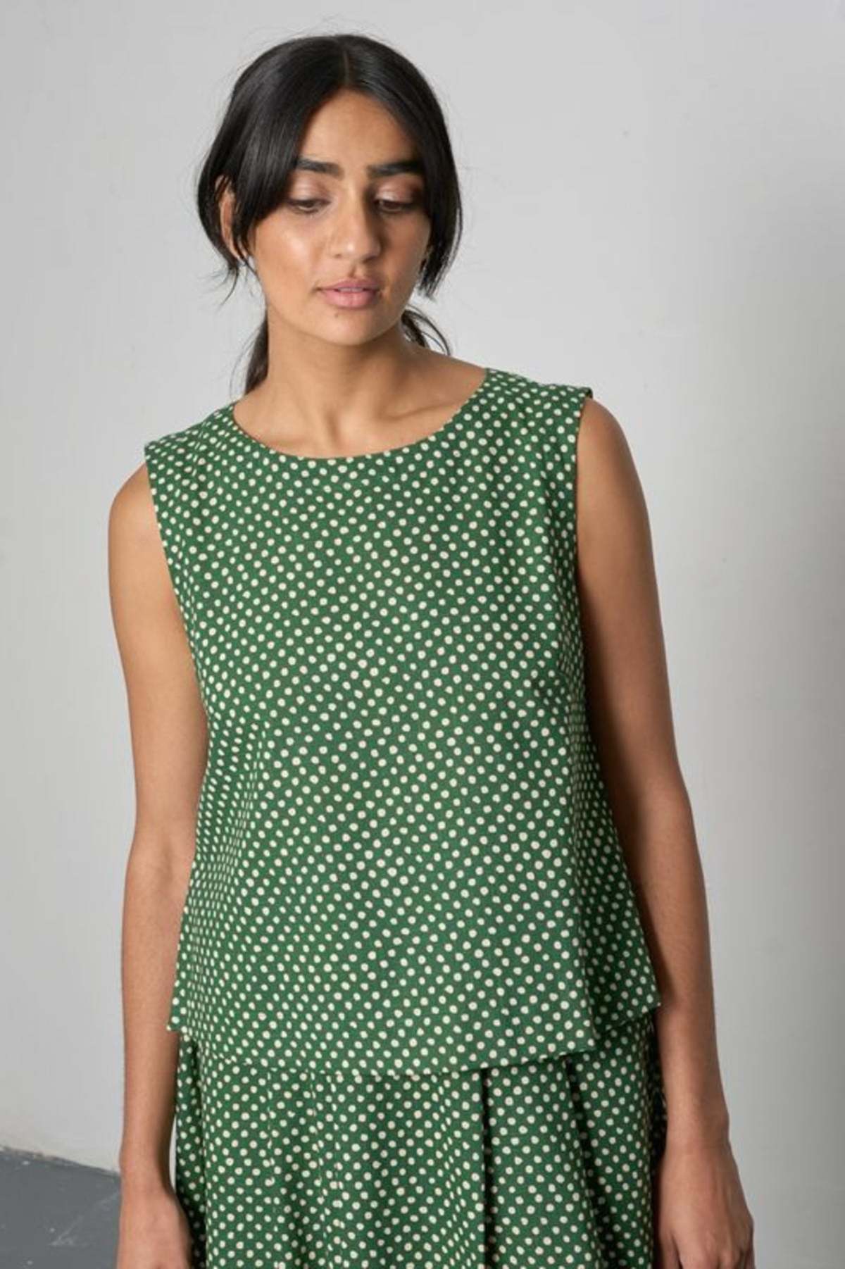 Bibico Pippa Sleeveless Top - Green - Image 1 of 5