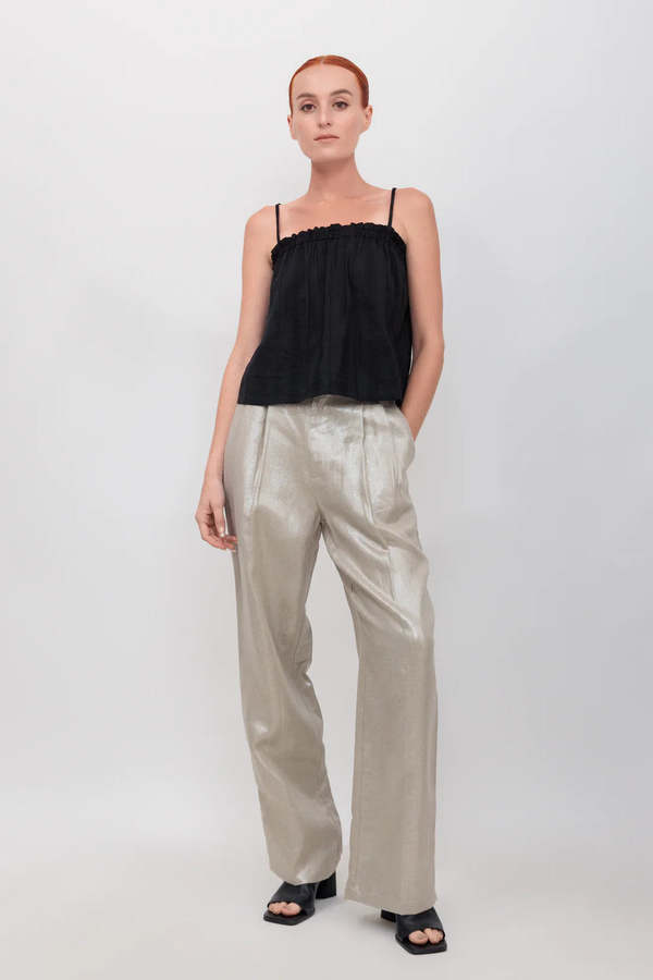 Nary Pleated High Waist Trouser