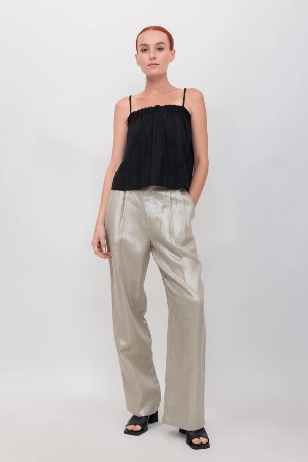 Nary Pleated High Waist Trouser