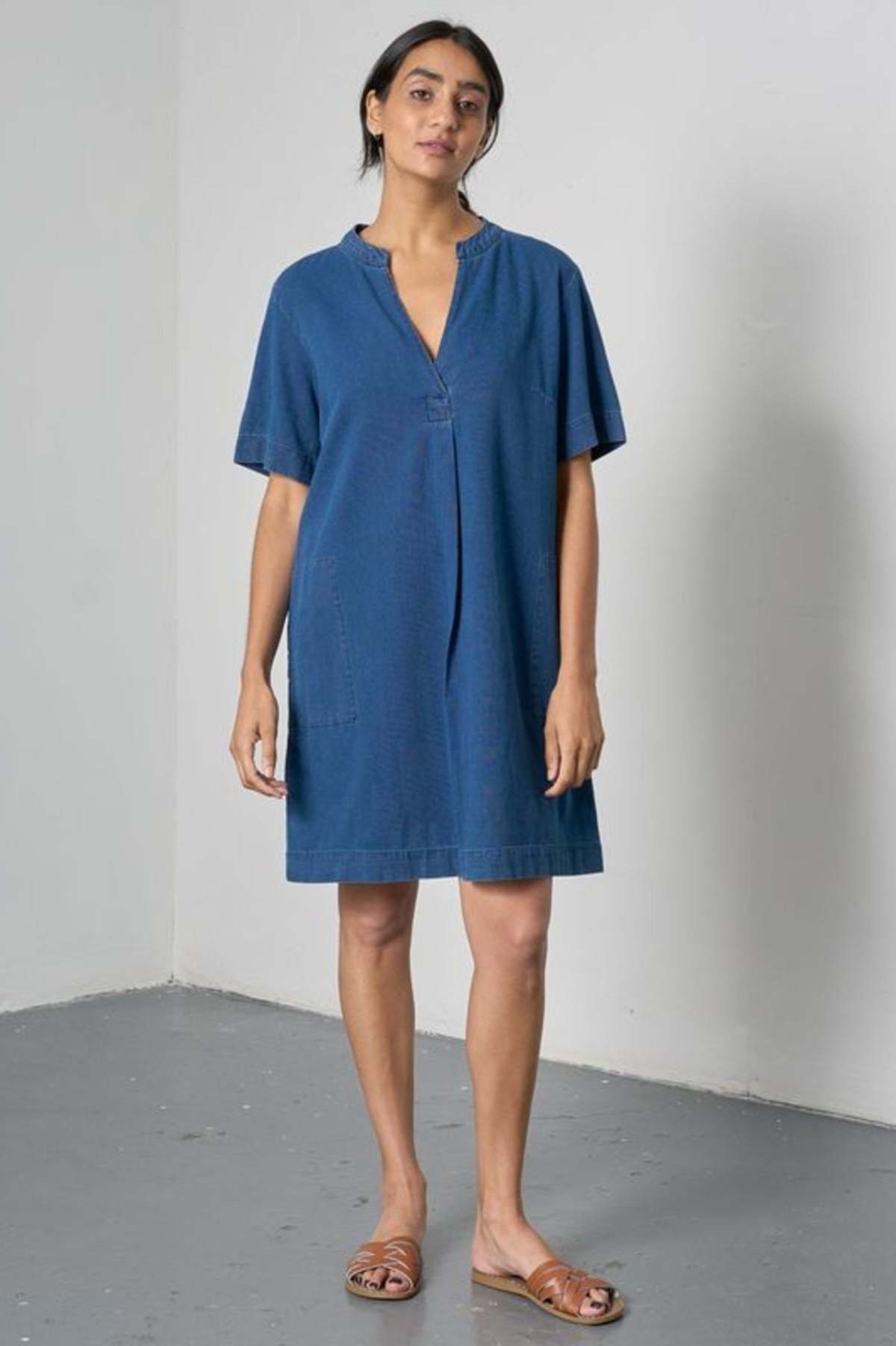 Bibico Wren Dress Textured Denim - Image 2 of 4