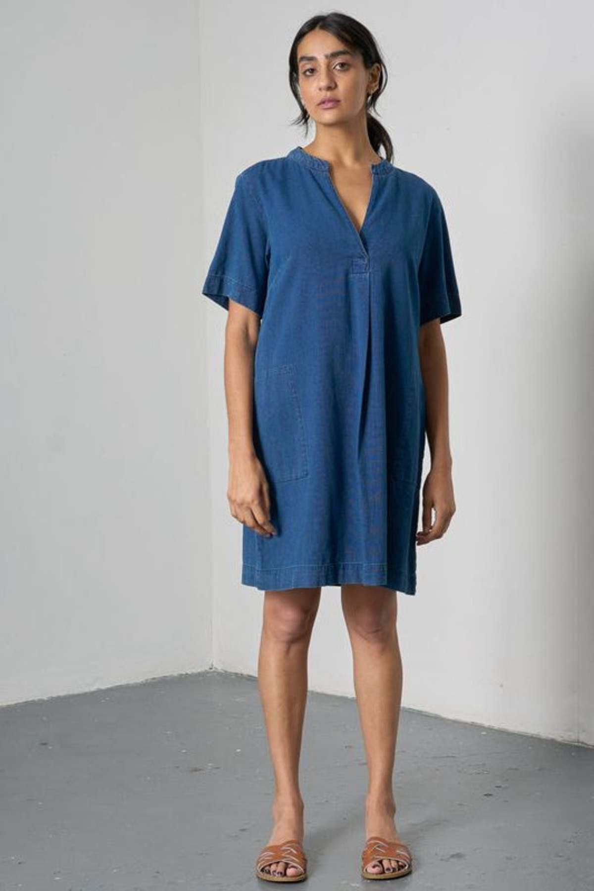 Bibico Wren Dress Textured Denim - Image 3 of 4