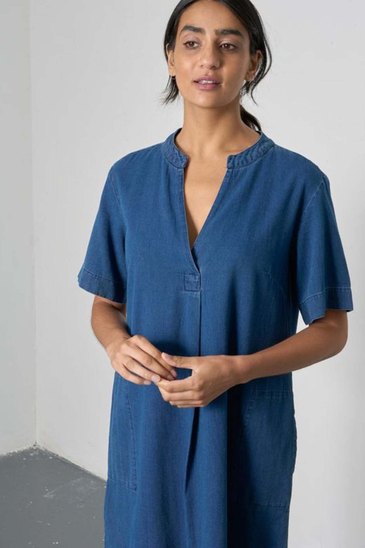 Bibico Wren Dress Textured Denim - Image 4 of 4