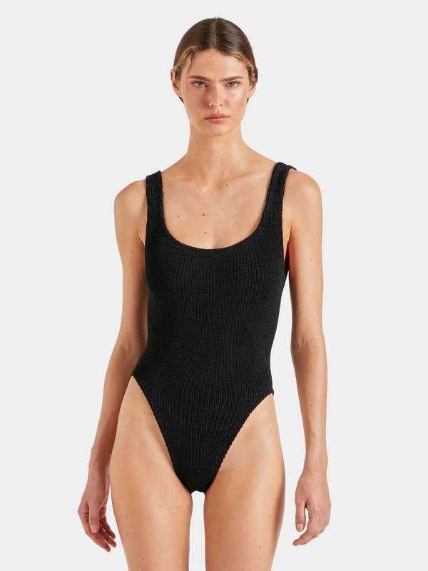 Hunza G Square Neck 1pc One-Piece Swimsuit