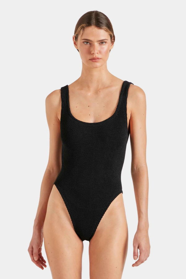 Hunza G Square Neck 1pc One-Piece Swimsuit