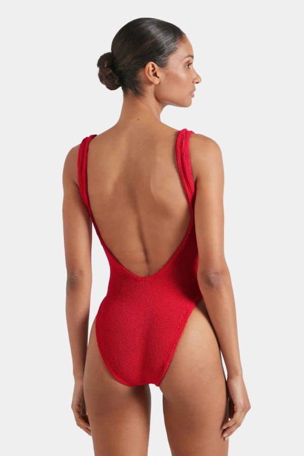 Hunza G Square Neck One-Piece Swimsuit