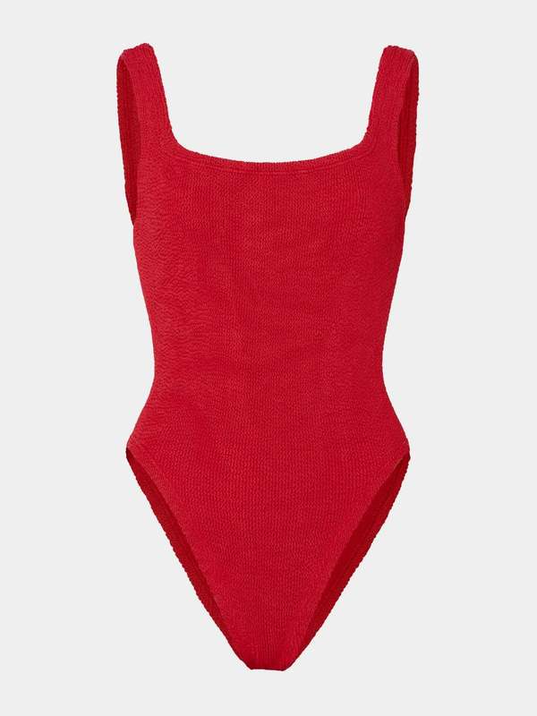 Hunza G Square Neck One-Piece Swimsuit