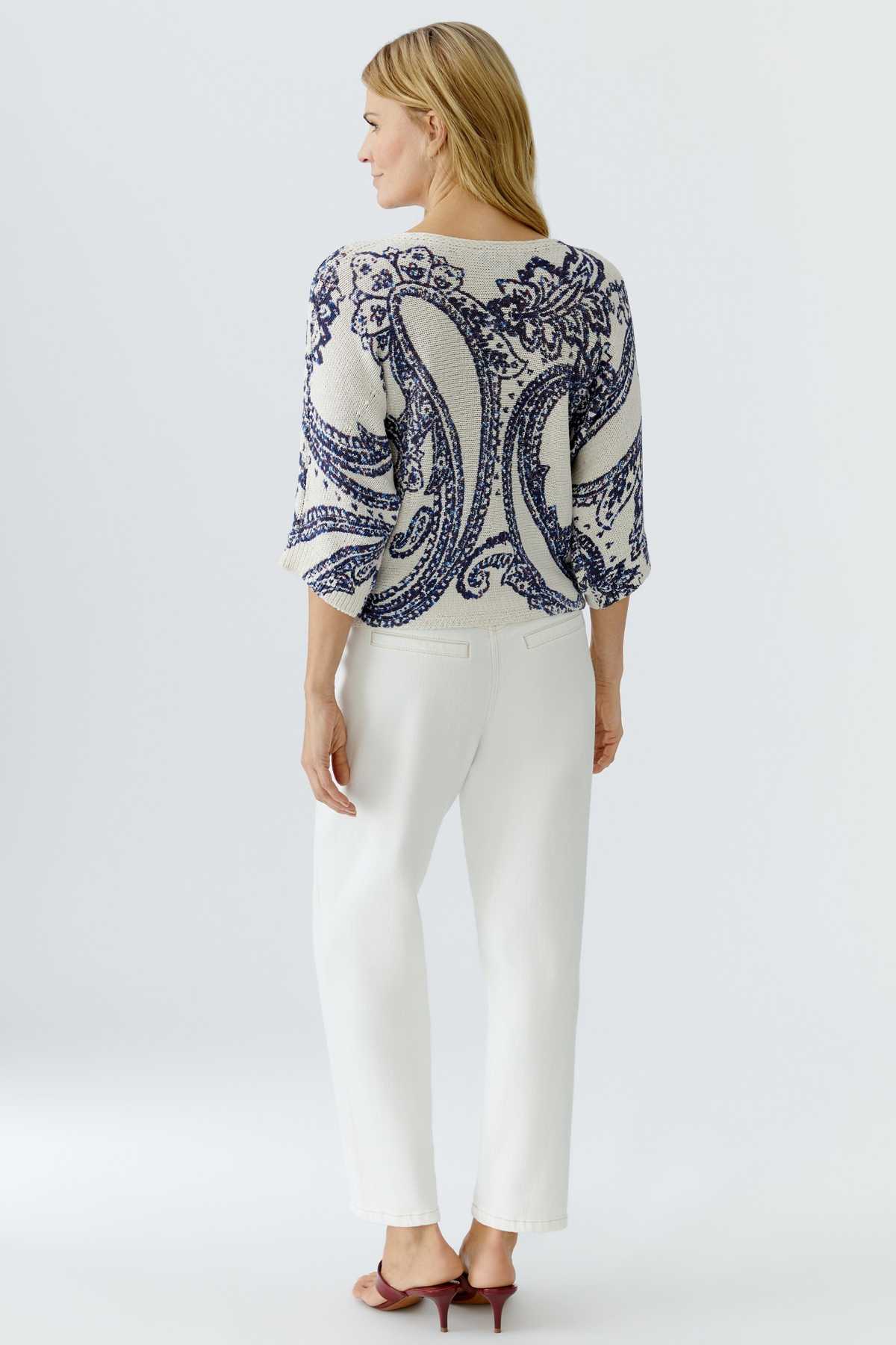 OUI FASHION Tricot Paisley Sweater - Image 5 of 7