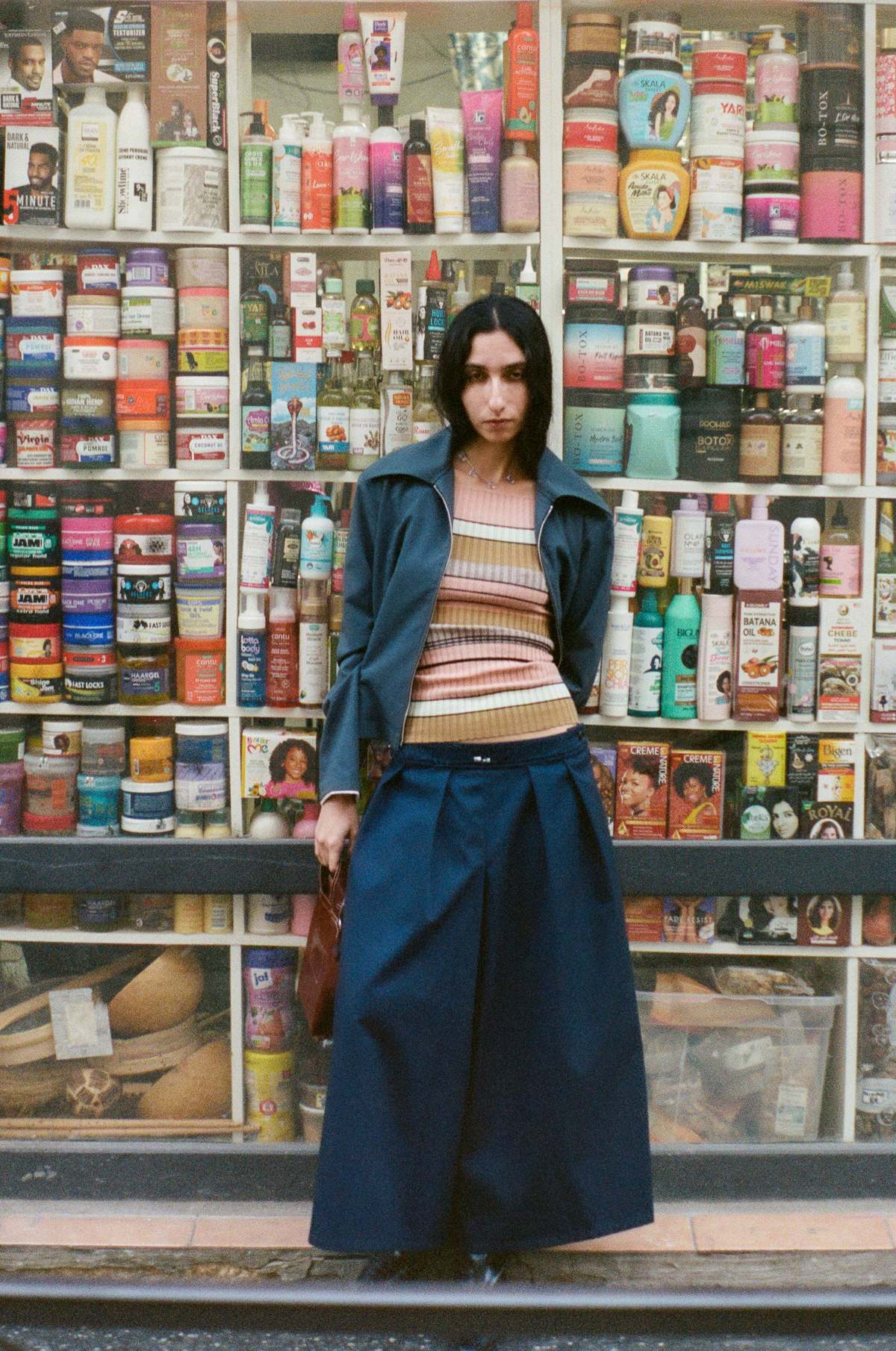 Camiel Fortgens Fitted Zip Jacket In Petrol Tropical Wool - Image 7 of 7