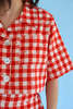 Noble Shell Utility Shirt In Gingham Fishies - Thumbnail 4