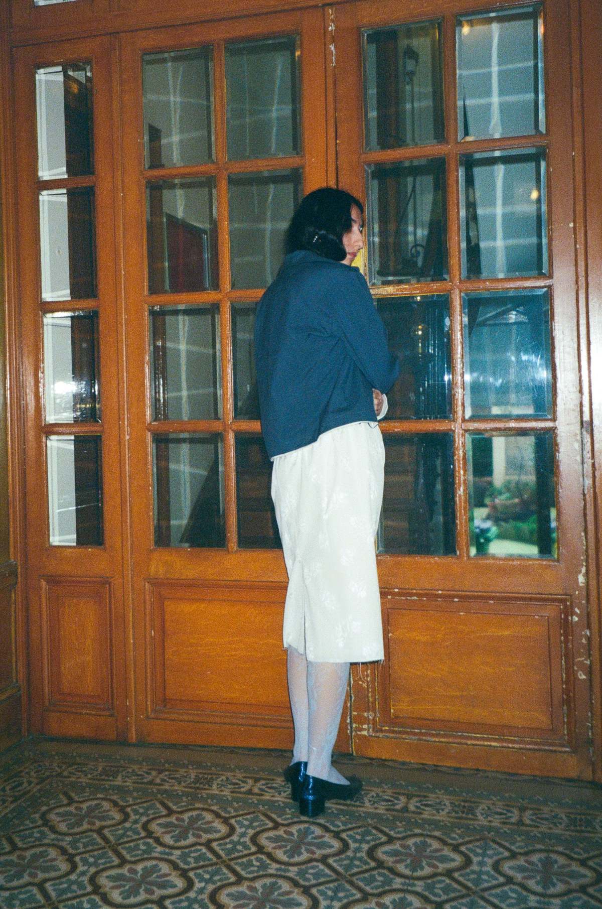 Camiel Fortgens Grandma Skirt In Off White Flower Jacquard - Image 7 of 8