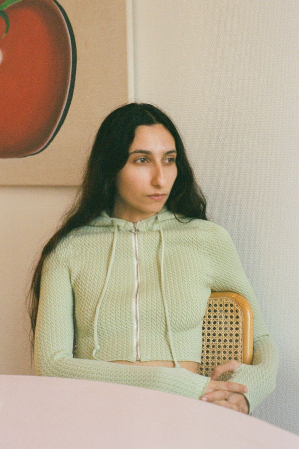 giu giu Nonna Micro-Hoody - Eggshell