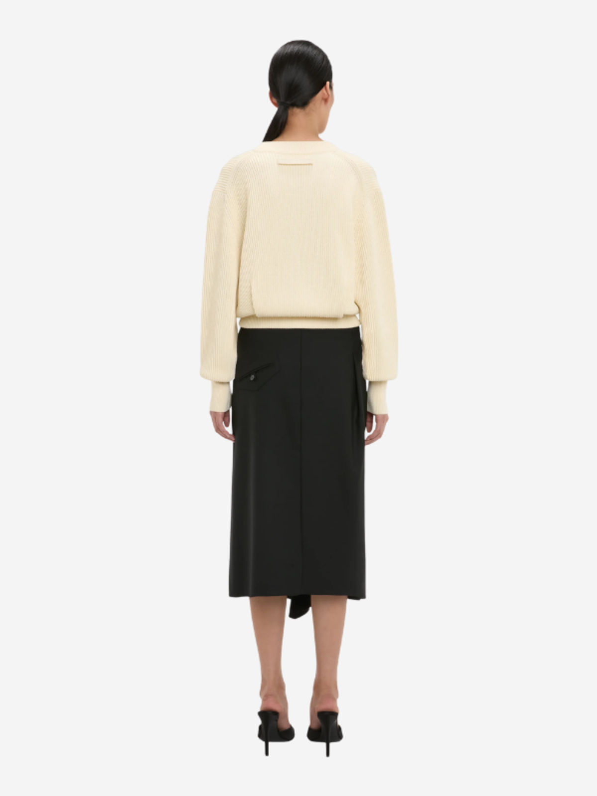 Victoria Beckham Cable Pocket Cardigan - Image 3 of 5