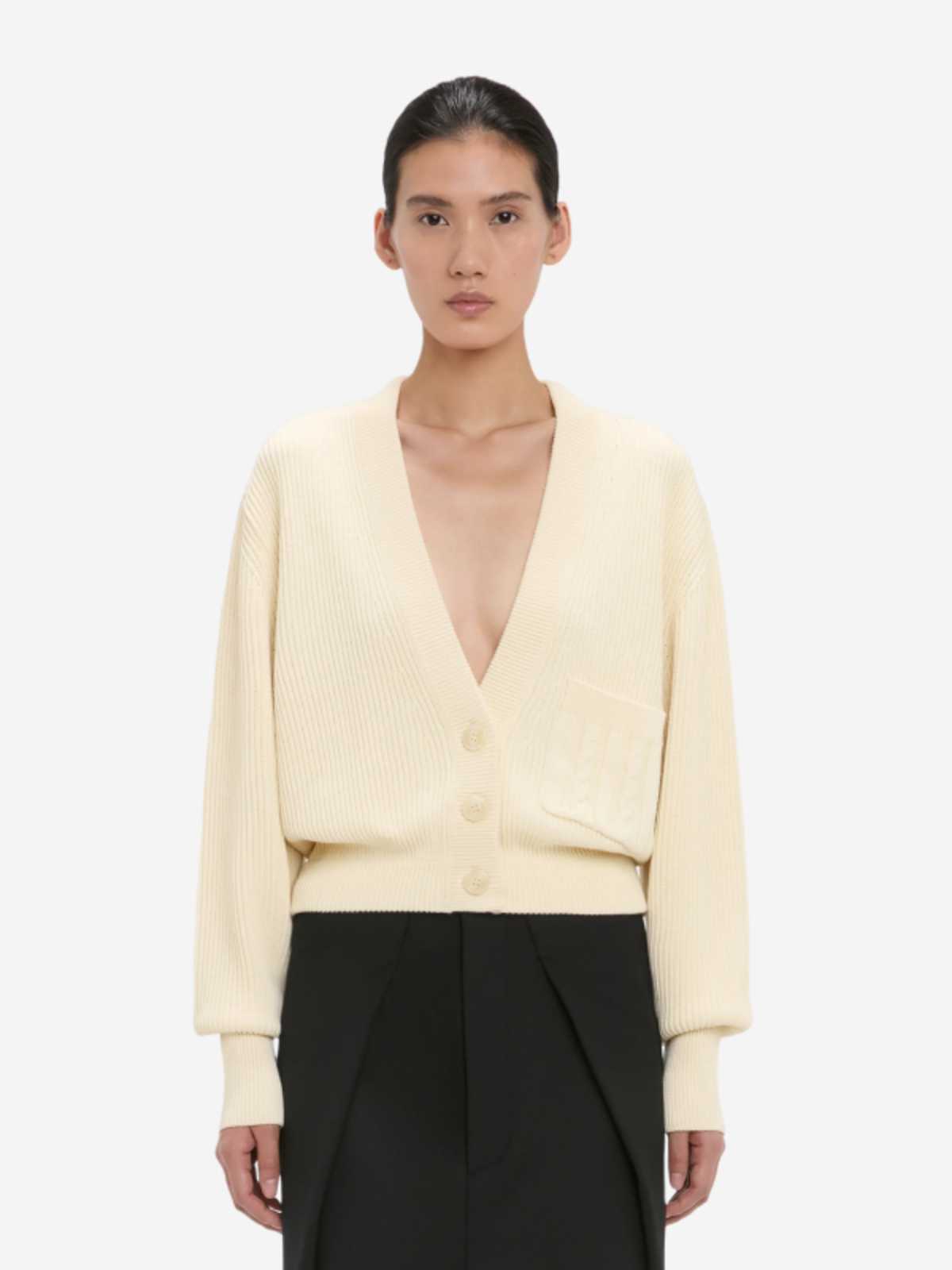 Victoria Beckham Cable Pocket Cardigan - Image 4 of 5