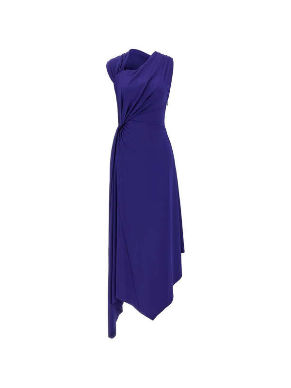 Victoria Beckham Cap Sleeve Midi Dress