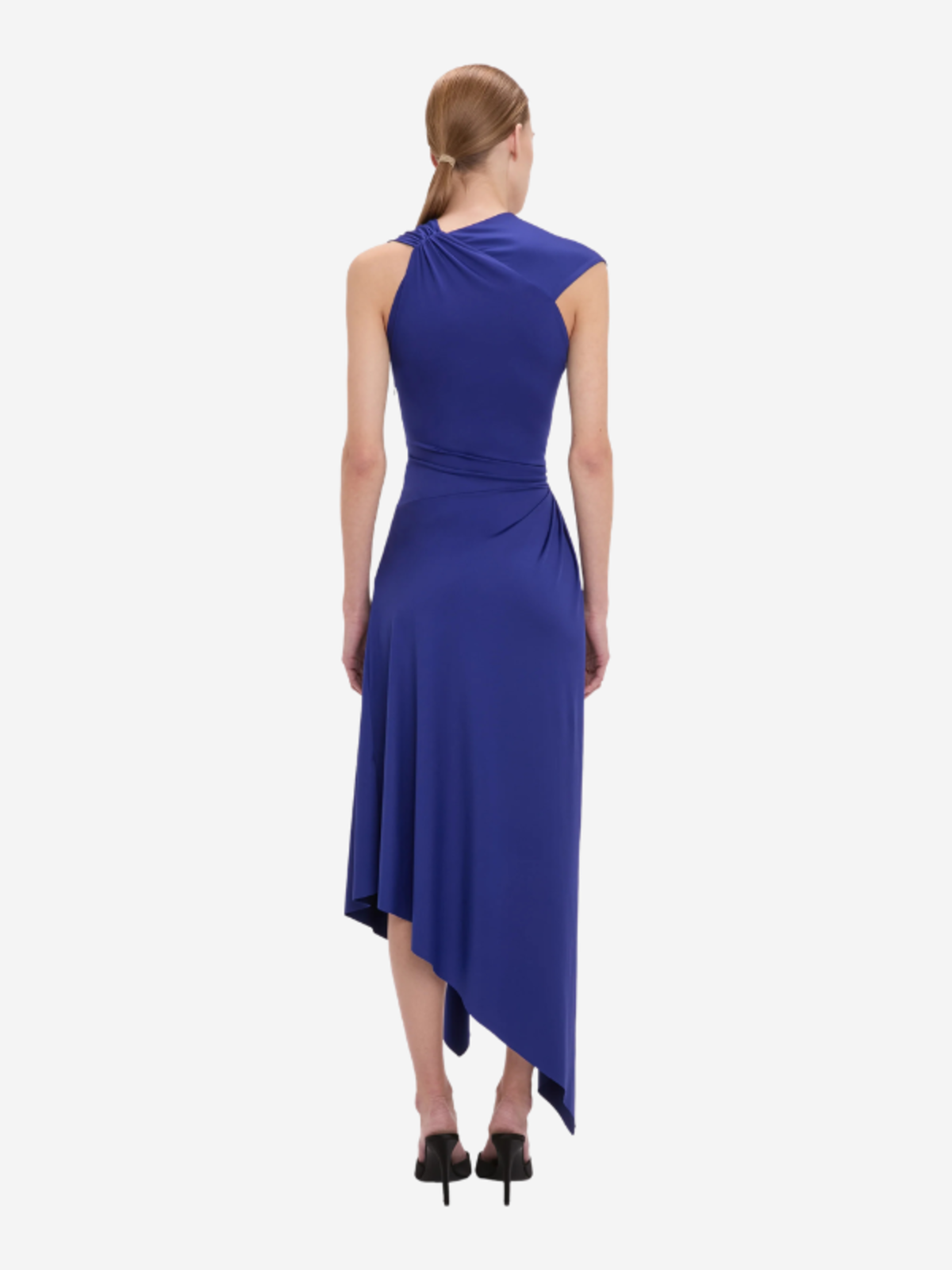 Victoria Beckham Cap Sleeve Midi Dress - Image 4 of 7