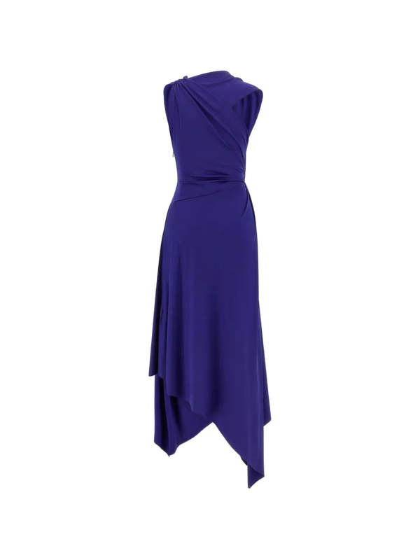 Victoria Beckham Cap Sleeve Midi Dress